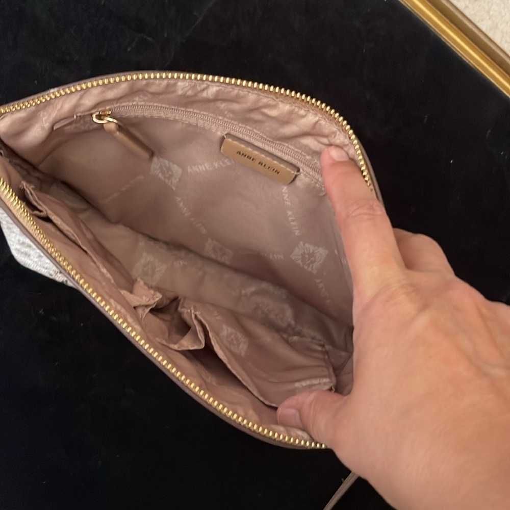 Anne Klein Nwot Python Embossed Faux Leather Cros… - image 7